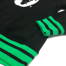 Hoodie-green-unisex-JM-detail